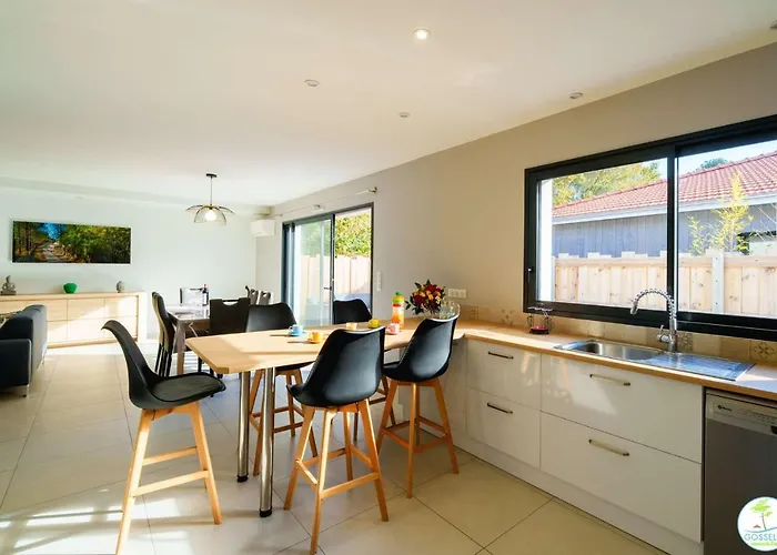 Villa Bourg Avec Jardin Classe 2 Etoiles Pour 6 Personnes Biscarrosse